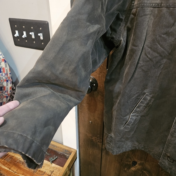 Aberdeen Vintage Oil Rubbed Farmhouse Barn Work Jacket. SIZE L - Picture 7 of 10